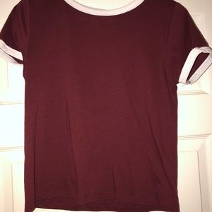 Divided H&M Red and White T-Shirt